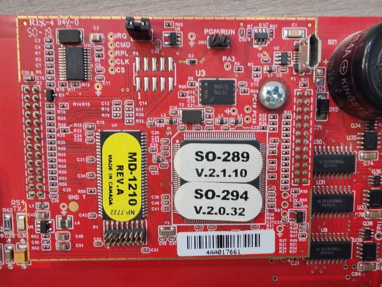 Mircom MD-1210 Rev.A / NP-7685 Rev.01 Mircom NP-6109 R.4 FIRE ALARM SUB-ASSEMBLY 3PBL WITH MD-1210 5