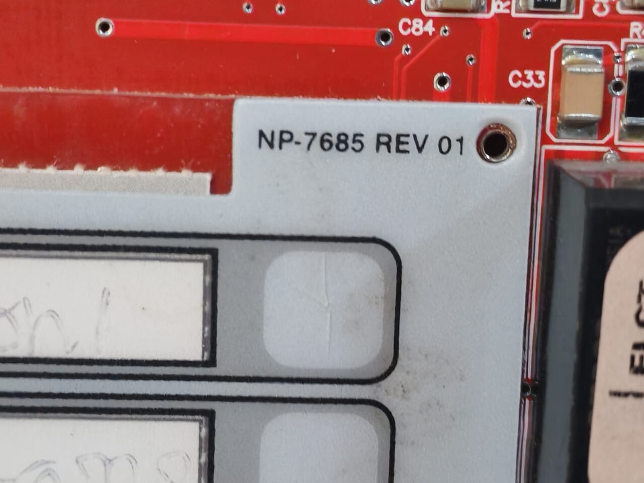 Mircom MD-1210 Rev.A / NP-7685 Rev.01 Mircom NP-6109 R.4 FIRE ALARM SUB-ASSEMBLY 3PBL WITH MD-1210 6