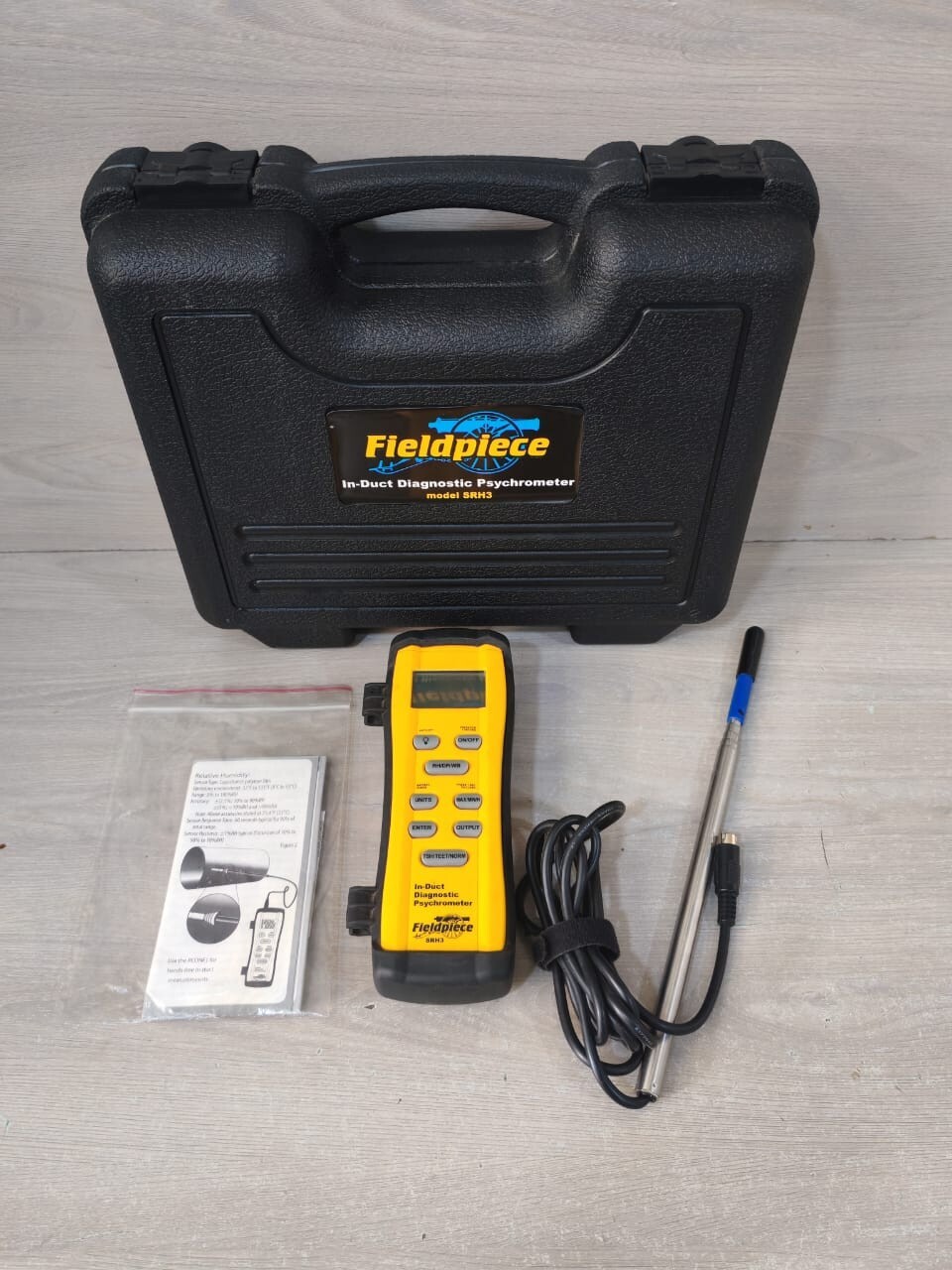 Fieldpiece IN-DUCT FIELDPIECE SRH3 IN-DUCT DIAGNOSTIC PSYCHROMETER 9V 4