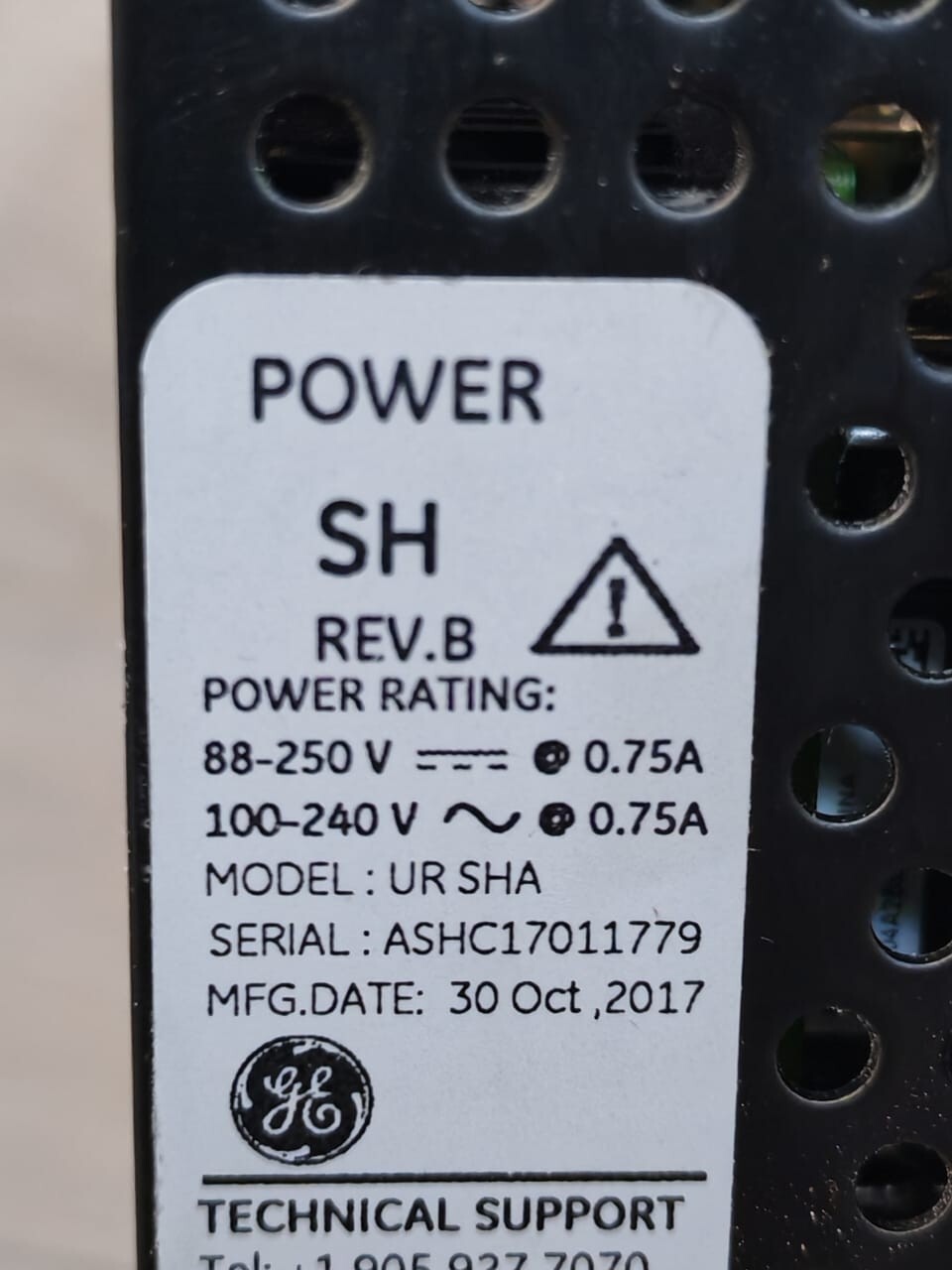 GE DCP050UR_HV GE DCP050UR_HV Power SH Rev.B / UR SHA Power Supply Module 3