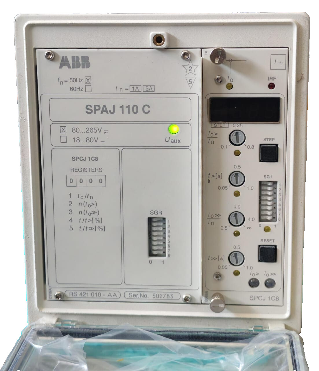 ABB SPAJ 110 C-AA / RS 41 010-AA REV. A ABB SPAJ 110C/SPAJ 110 C-AA / RS 41 010-AA REV. A SUBSTATION AUTOMATION 80-265V 2