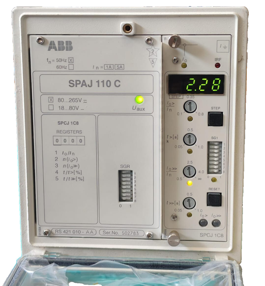 ABB SPAJ 110 C-AA / RS 41 010-AA REV. A ABB SPAJ 110C/SPAJ 110 C-AA / RS 41 010-AA REV. A SUBSTATION AUTOMATION 80-265V 5