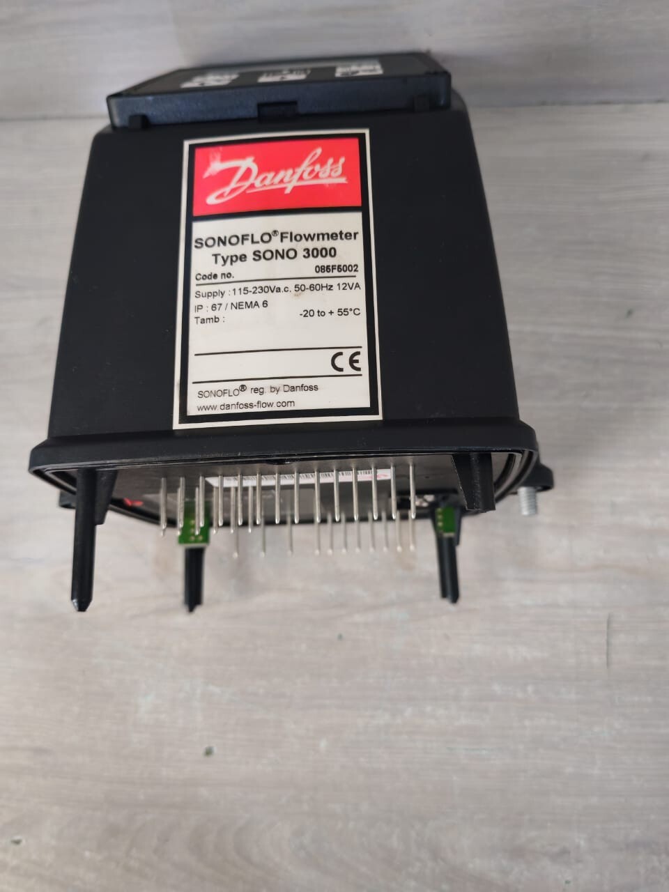 Danfoss SONO-3000 DANFOSS SONOFLO FLOWMETER SONO 3000 CODE NO: 085F5002 6