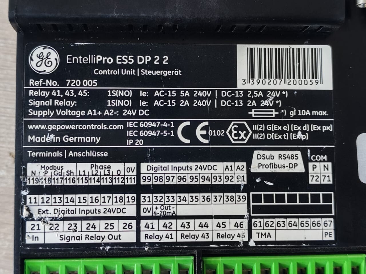 GE CONTROL GE EntelliPRO ES5 DP 2 2 Control Unit 4
