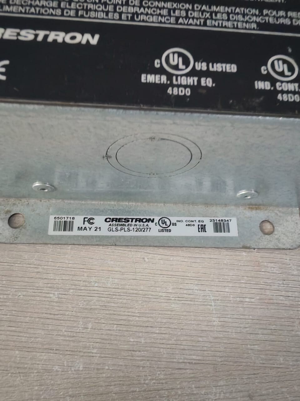 GE PLS-120 CRESTRON GLS-PLS-120/277 GREEN-LIGHT EMERGENCY LIGHTING POWER LOSS SENSOR 4