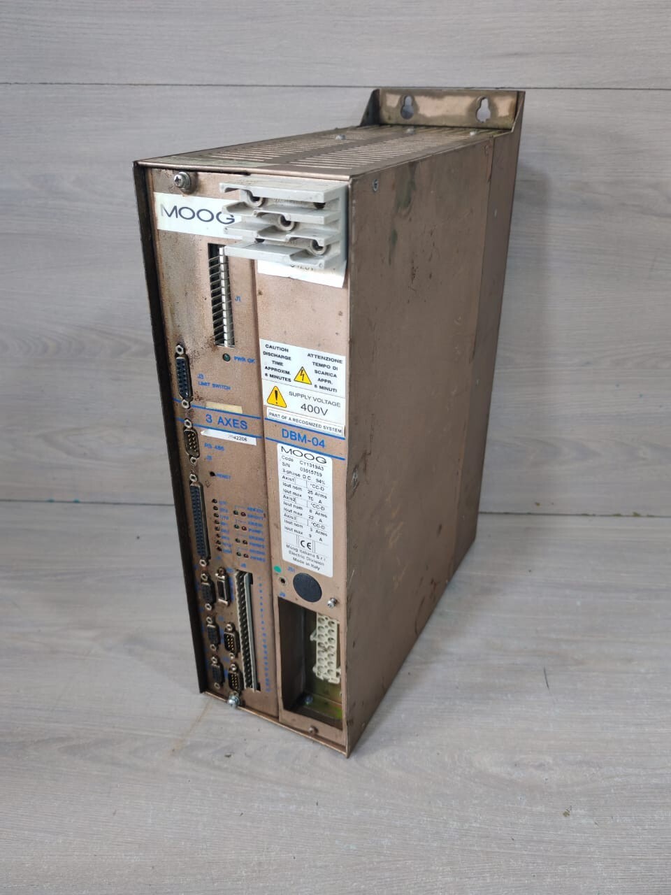MOOG DBM-04 CY1319AE MOOG DBM-04 CY1319AE 3-PHASE 3 AXIS 400V POWER SUPPLY 4