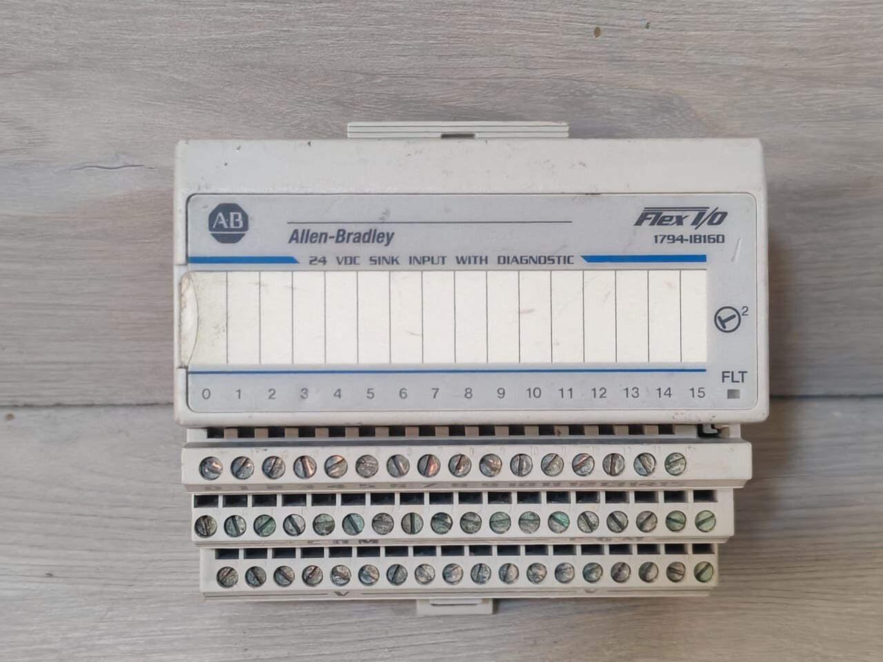 Allen-Bradley 1794-IB16D Ser.A Flex I/O 10000016486/01 W/ 1794-TB3 Ser.A Base