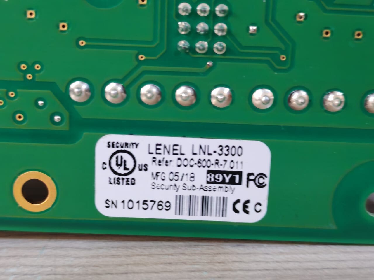 Lenel LNL-1100-S3 LENEL LNL-3300 INTELLIGENT SYSTEM CONTROLLER 10