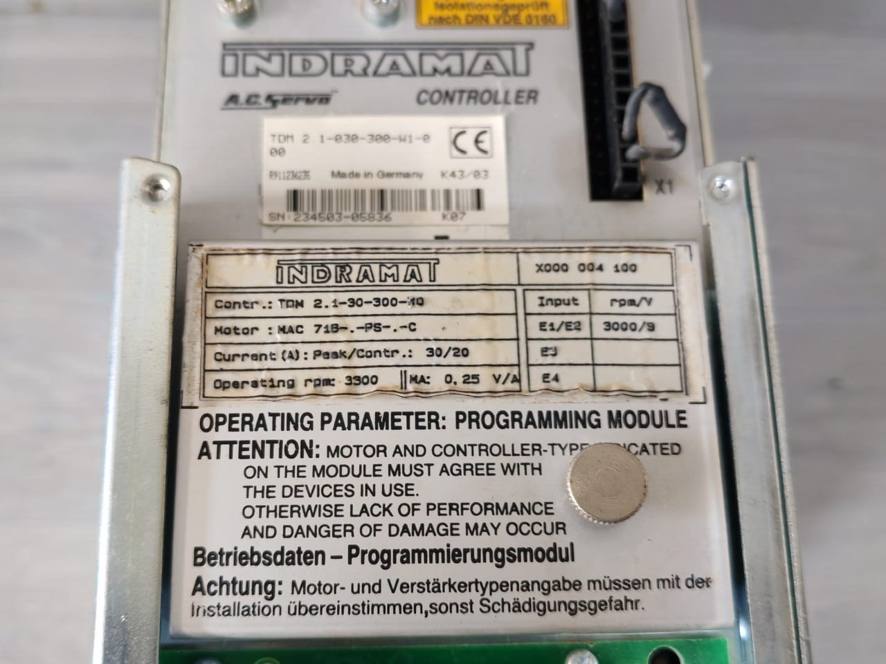MOOG DBM-04 CY1405A2 MOOG DBM-04 CY1405A23-PHASE2 AXIS 400V POWER SUPPLY 7