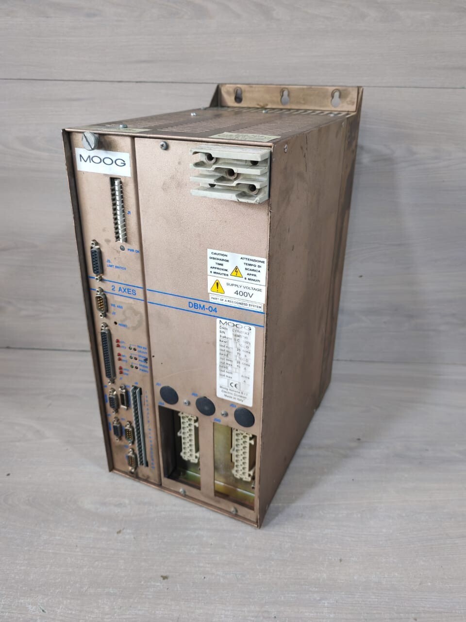 MOOG DBM-04 CY1405A2 MOOG DBM-04 CY1405A23-PHASE2 AXIS 400V POWER SUPPLY 9