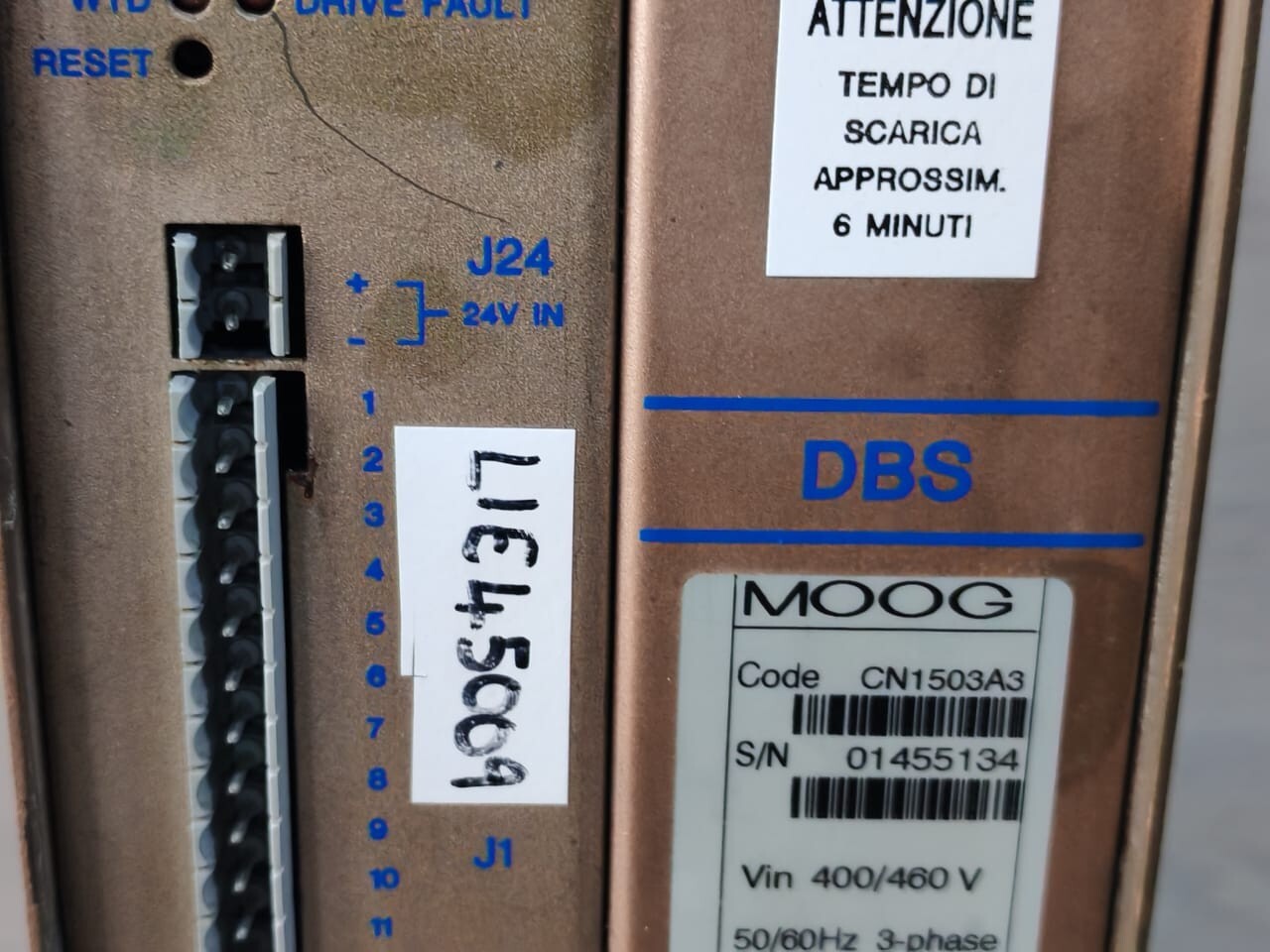 Moog CN1503A3 MOOG DBS CN1503A3 3-PHASEBF/W V3.0 400/460V DYNAMIC BRAKING UNIT 4