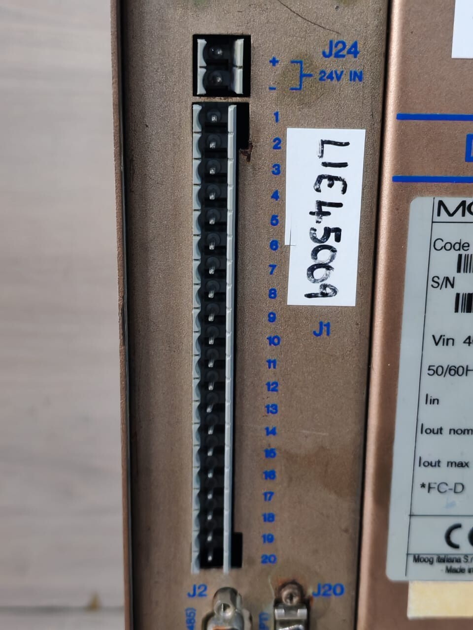 Moog CN1503A3 MOOG DBS CN1503A3 3-PHASEBF/W V3.0 400/460V DYNAMIC BRAKING UNIT 5