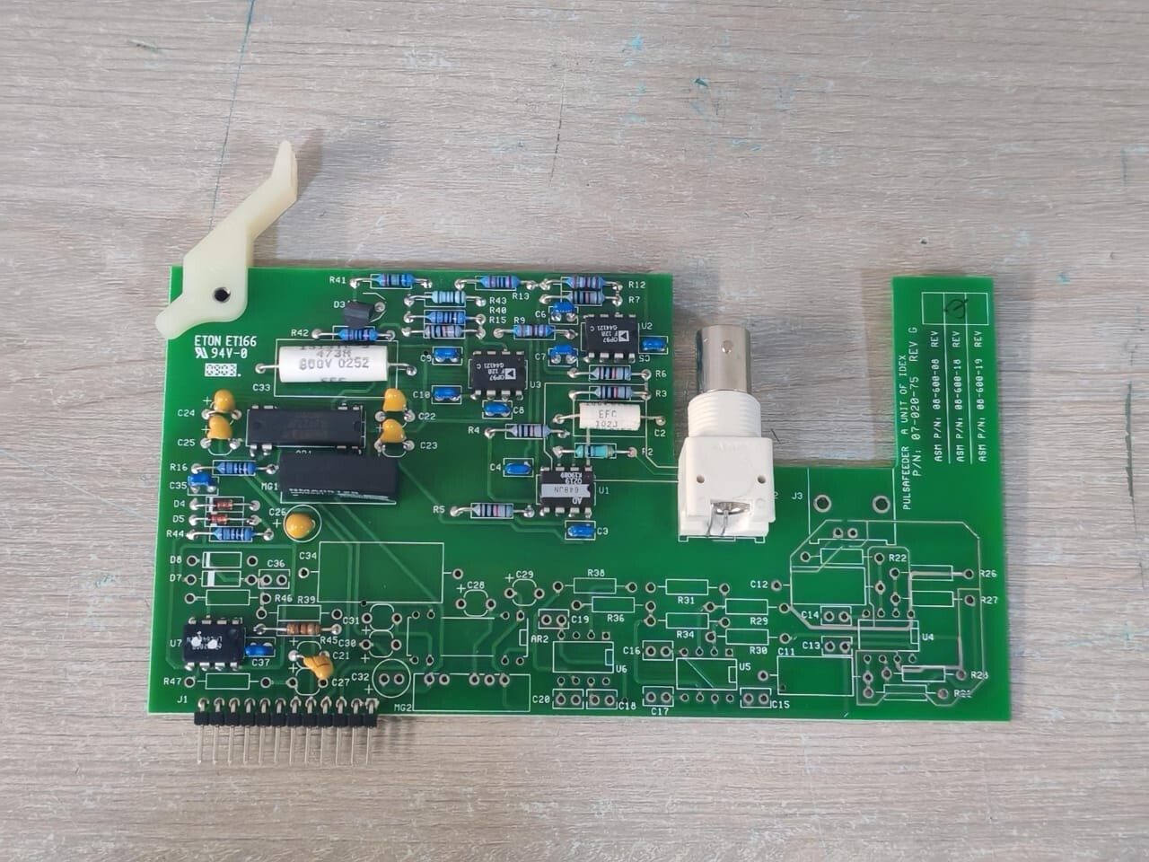 Pulsafeeder 07-020-75 PULSAFEEDER 07-020-75 REV G/ ASM P/N 08-600-18 REV Q A UNIT OF IDEX BOARD 7