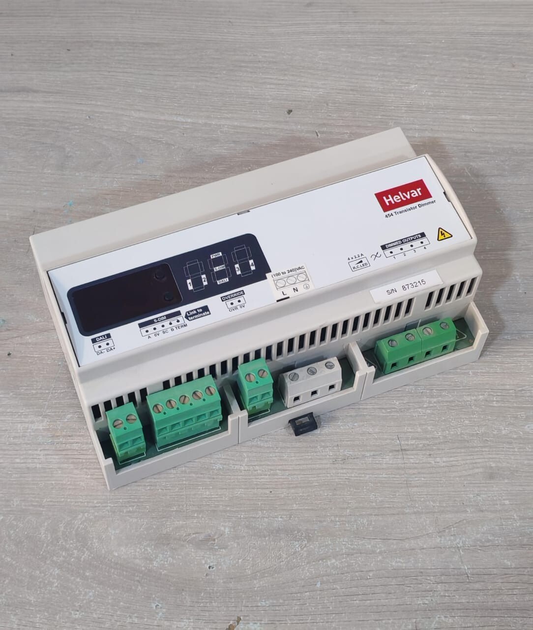 Helvar S/W HELVAR 454 S/W V2.30 REV.6 4CH TRANSISTOR DIMMER 100-240VAC 5