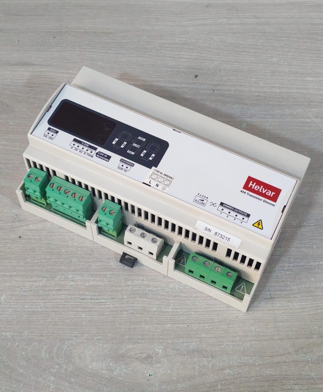 Helvar S/W HELVAR 454 S/W V2.30 REV.6 4CH TRANSISTOR DIMMER 100-240VAC 6
