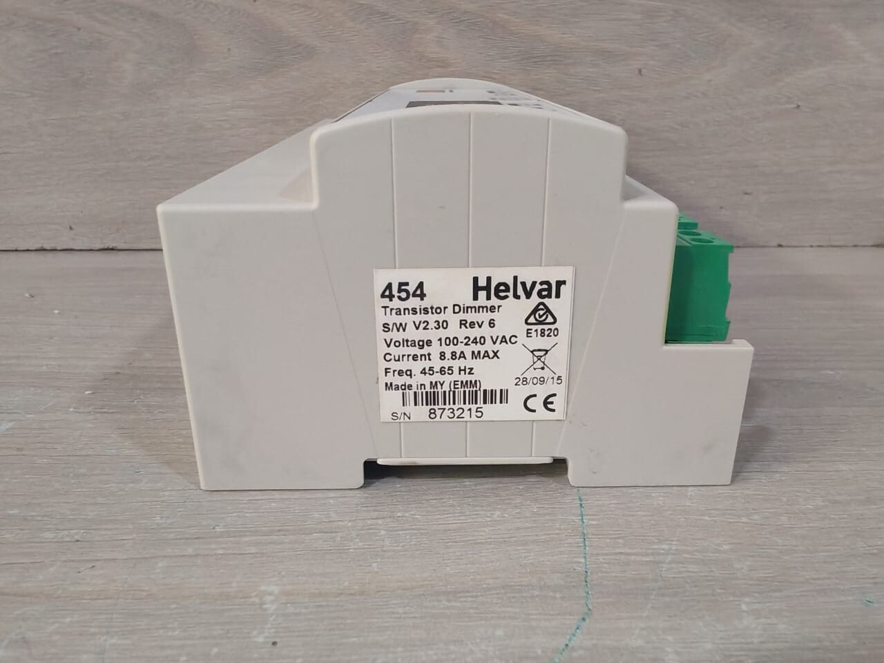 Helvar S/W HELVAR 454 S/W V2.30 REV.6 4CH TRANSISTOR DIMMER 100-240VAC 10