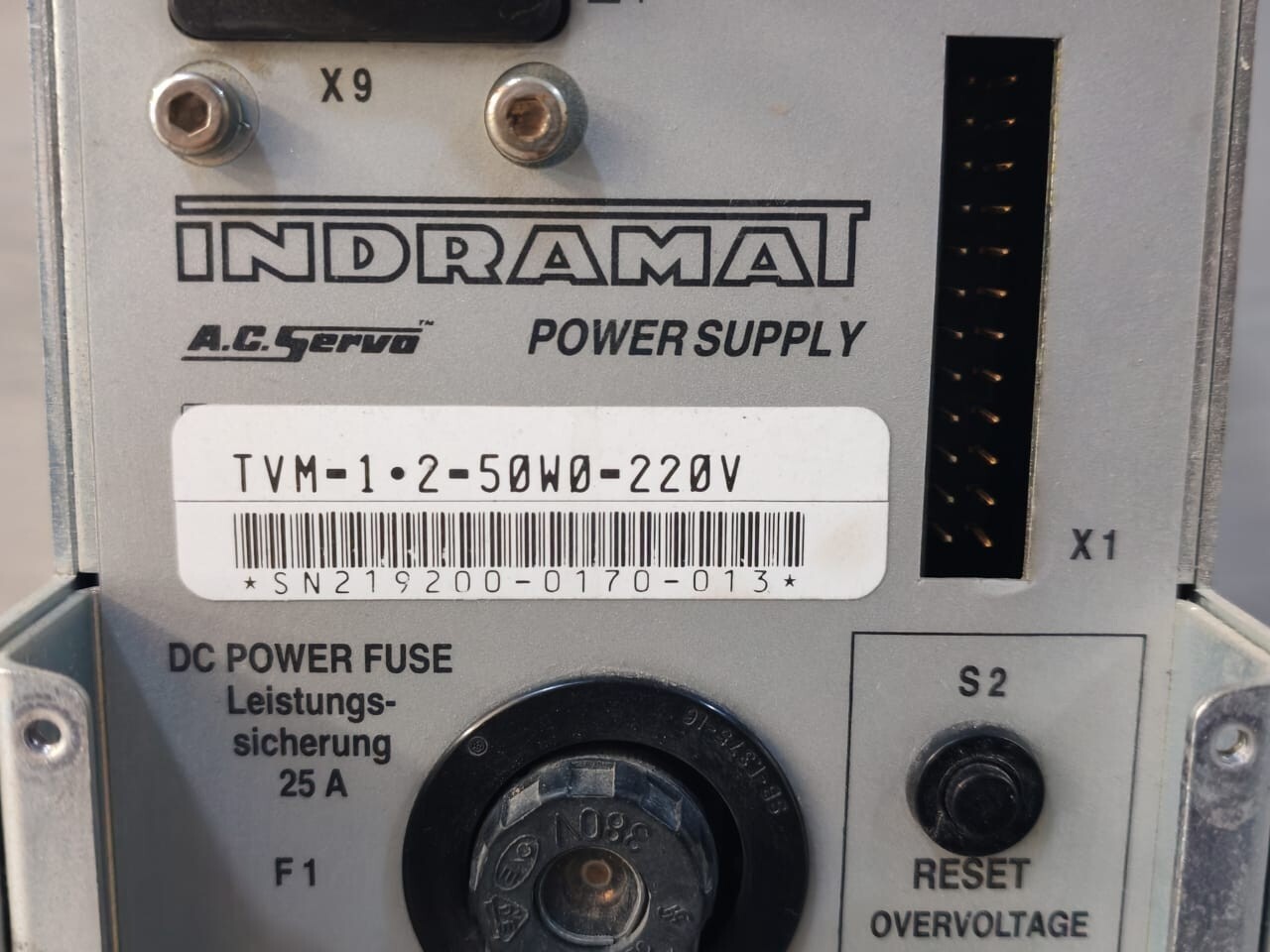 Bosch Rexroth TVM-1.2-50W0-220 Indramat TVM-1.2-50W0-220 V A.C SERVO Power Supply 2
