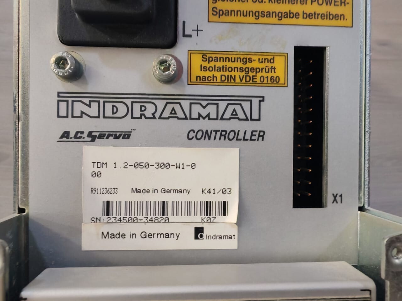 Bosch Rexroth 1.2-50-300-W1 Indramat TDM 1.2-50-300-W1 / TDM 1.2-050-300-W1-0 A.C Servo Controller 2
