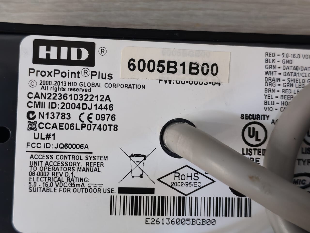 HID 6005B1B00 HID 6005B1B00 ProxPoint Plus Mini Mullion Reader 3