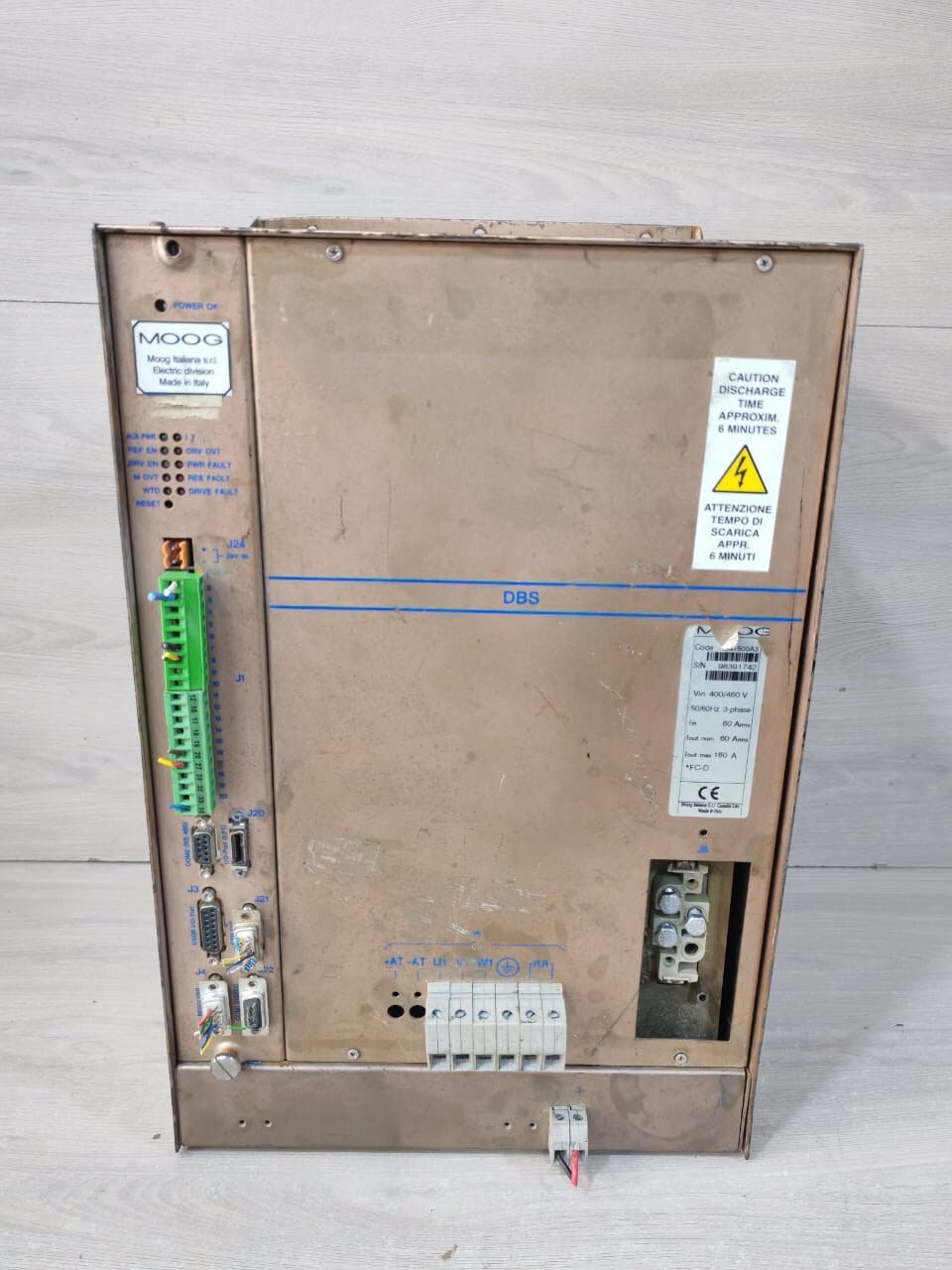 MOOG DBS CN1500A3 400/460V 50/60Hz 3-PHASE SERVO DRIVE