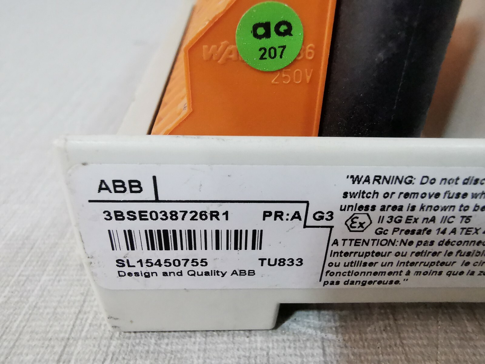 ABB TU833 ABB TU833 Base Unit 3BSE038726R1 - BASE ONLY 5