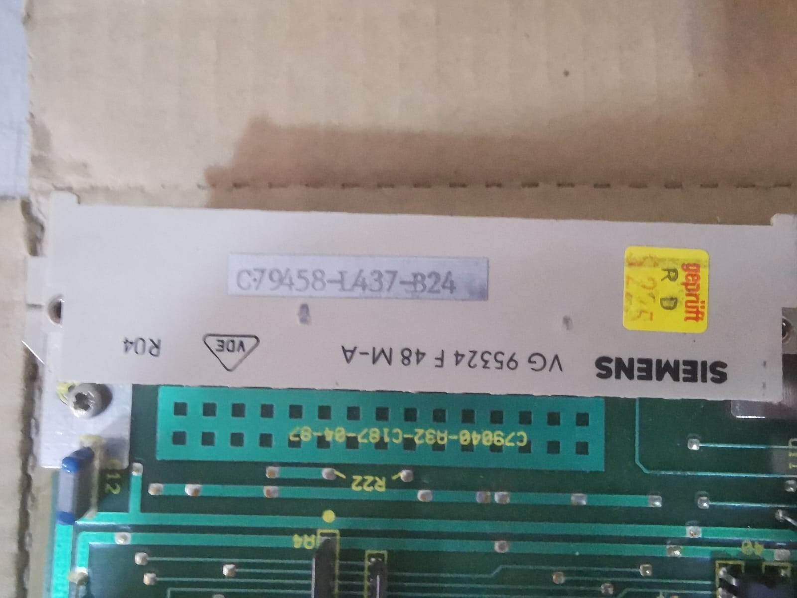 Siemens VG-95324 SIEMENS TELEPERM 6DS1200-8AC BOARD VG 95324 F48 M-A 4