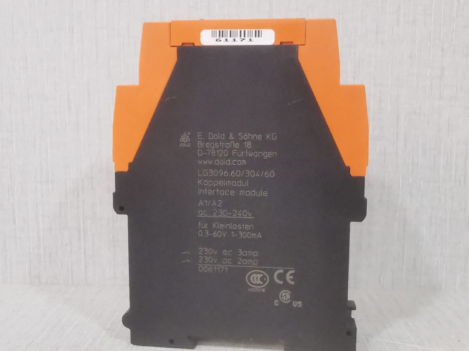 E.DOLD AND SOHNE D-78120 E.Dold & Sohne D-78120 Interface Module 2