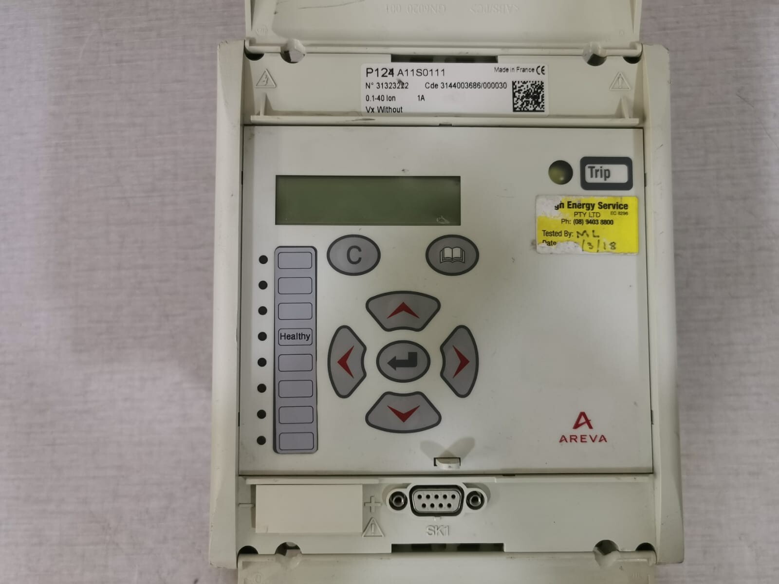 Areva P124A11S0111 MiCOM AREVA P124 Protection Relay P124A11S0111 4