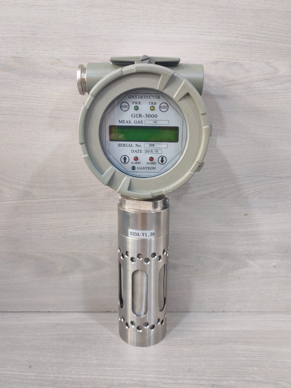 GASTRON GIR-3000 GAS AND FLAME DETECTION SYSTEM 2015 920A: V1.38