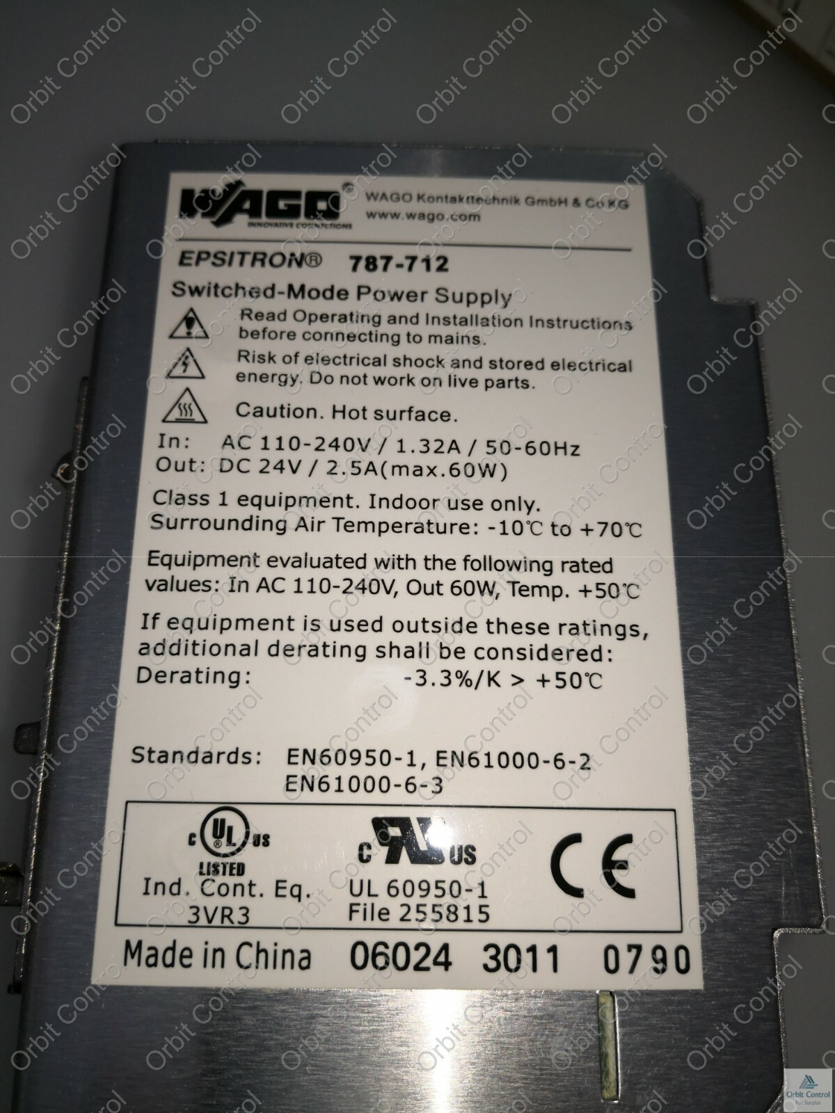 Wago WAGO-787 WAGO 787-712 Switched-Mode Power Supply 24V/60W 5