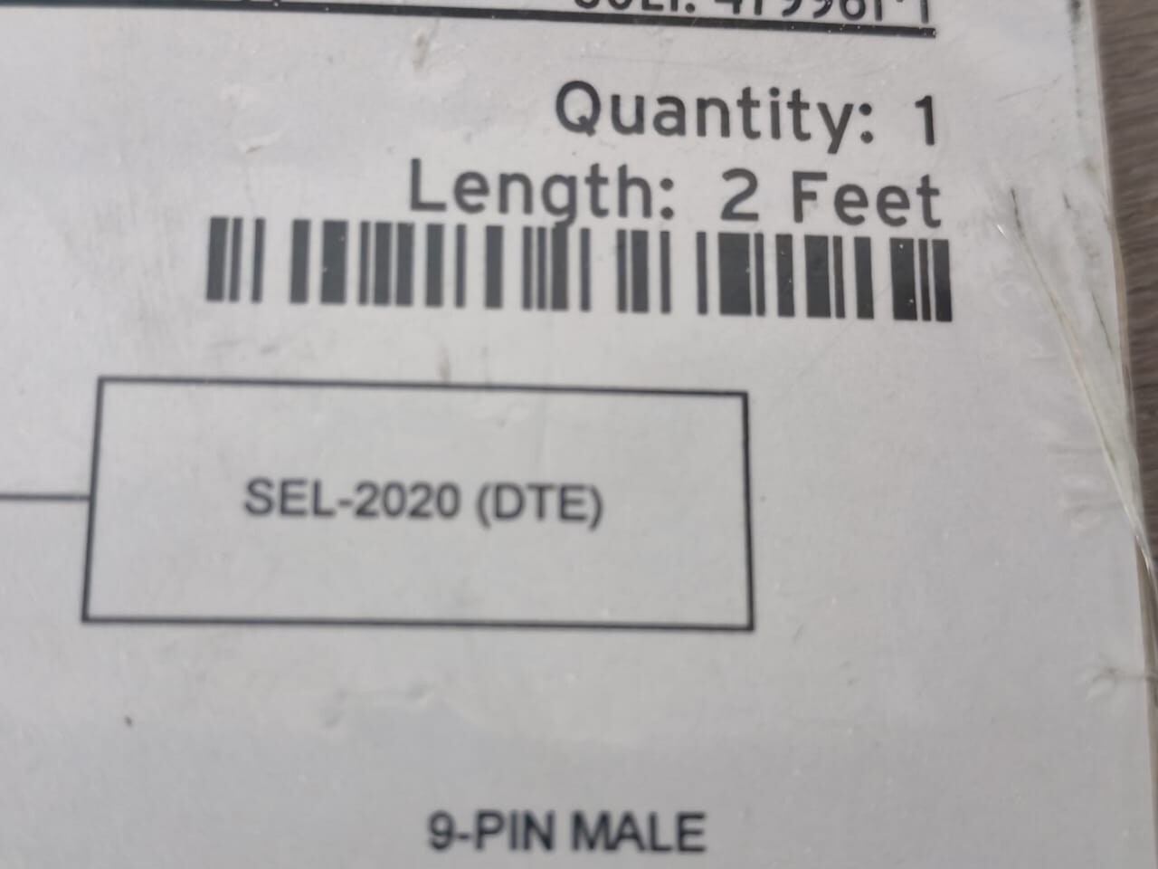 SEL PIN-002 SEL C256 BNC Connector 9-Pin 002 Feet / 2 Feet 8