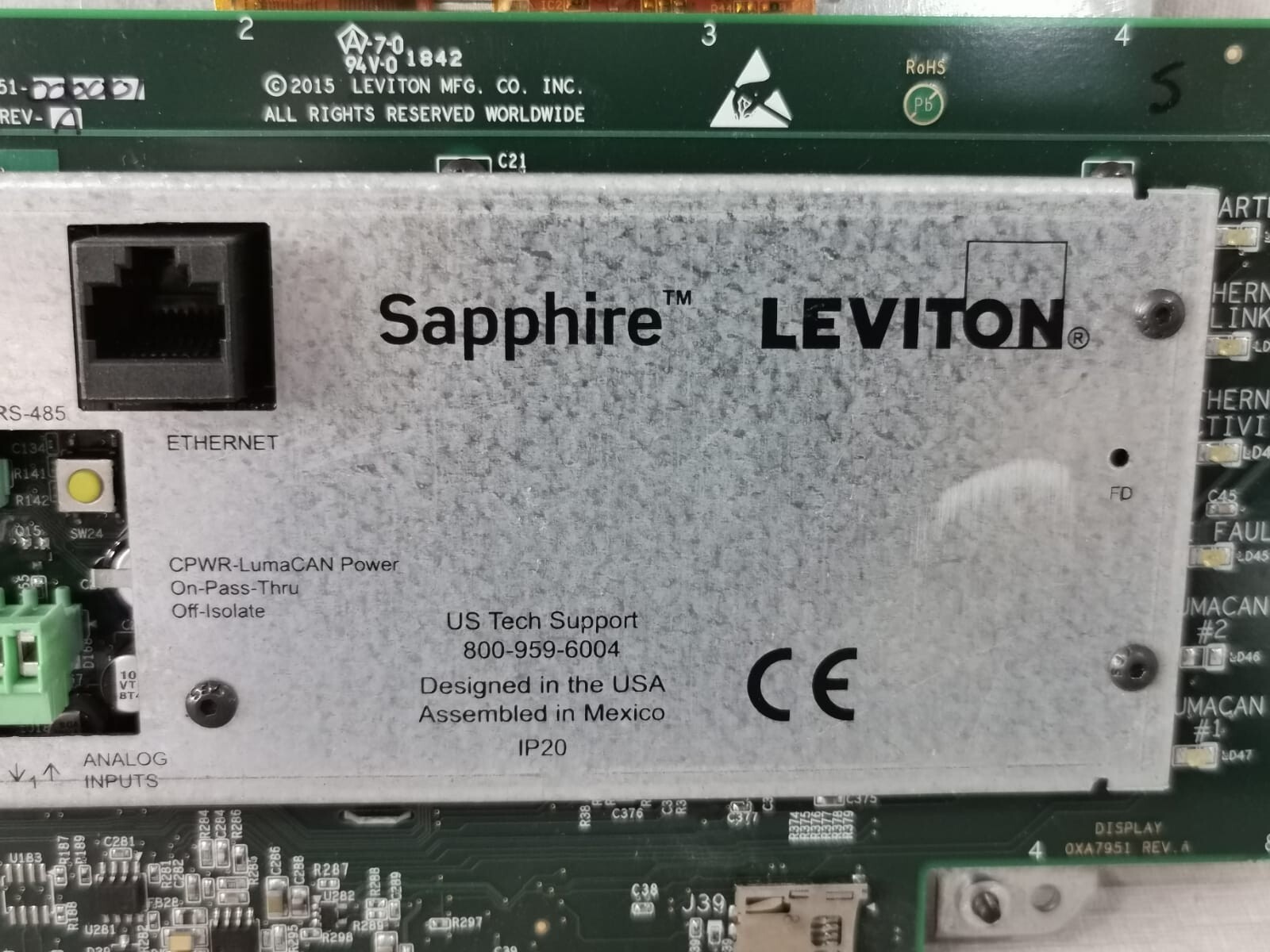 Leviton TS007-001 LEVITON SAPHIRE 7' TOUCHSCREEN CAPACITIVE TOUCH TS007-001 9