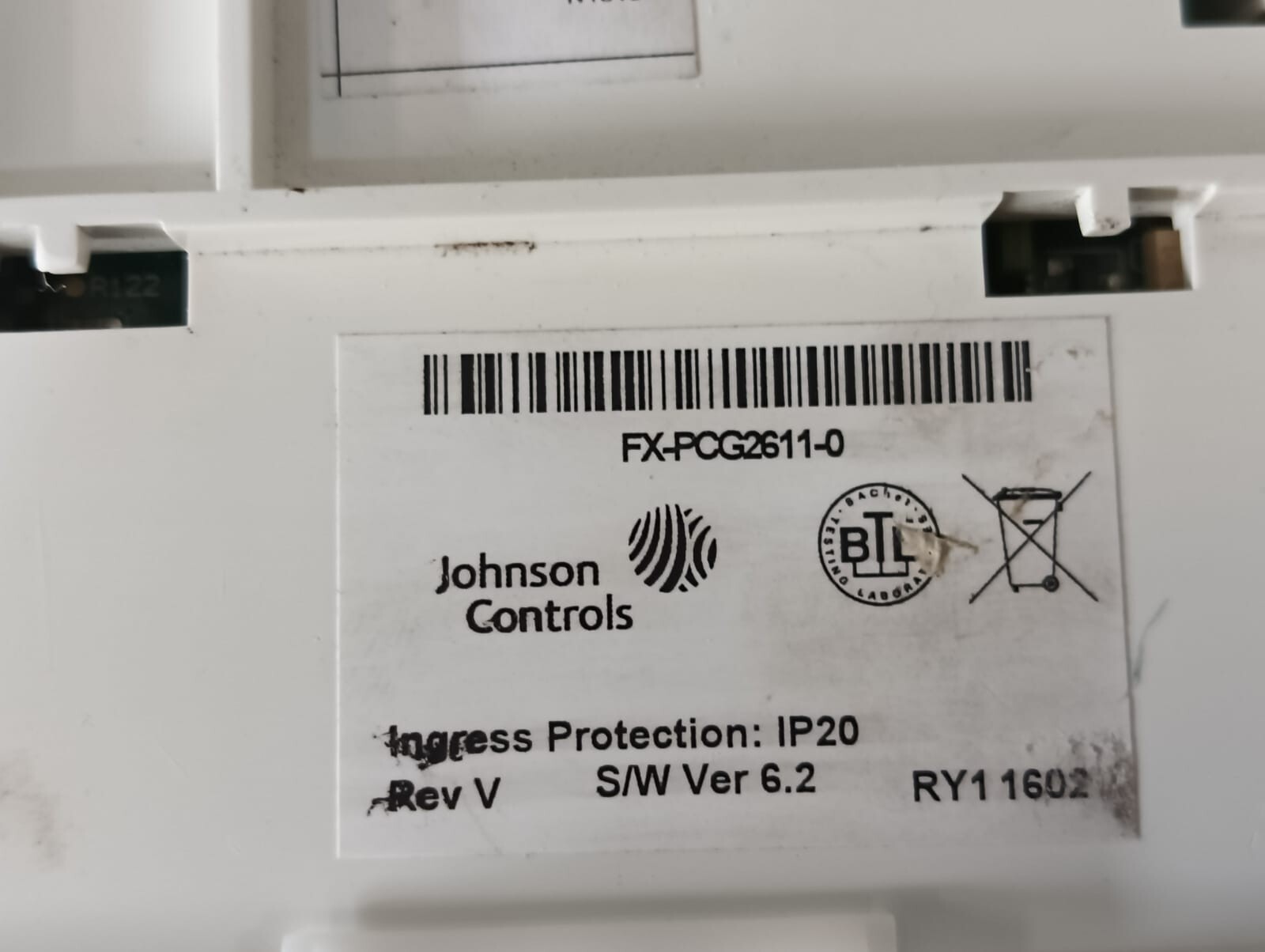 Johnson Controls PCG2611-0 JOHNSON CONTROLS FX-PCG2611-0 PROGRAMMABLE CONTROLLER PCG2611 8