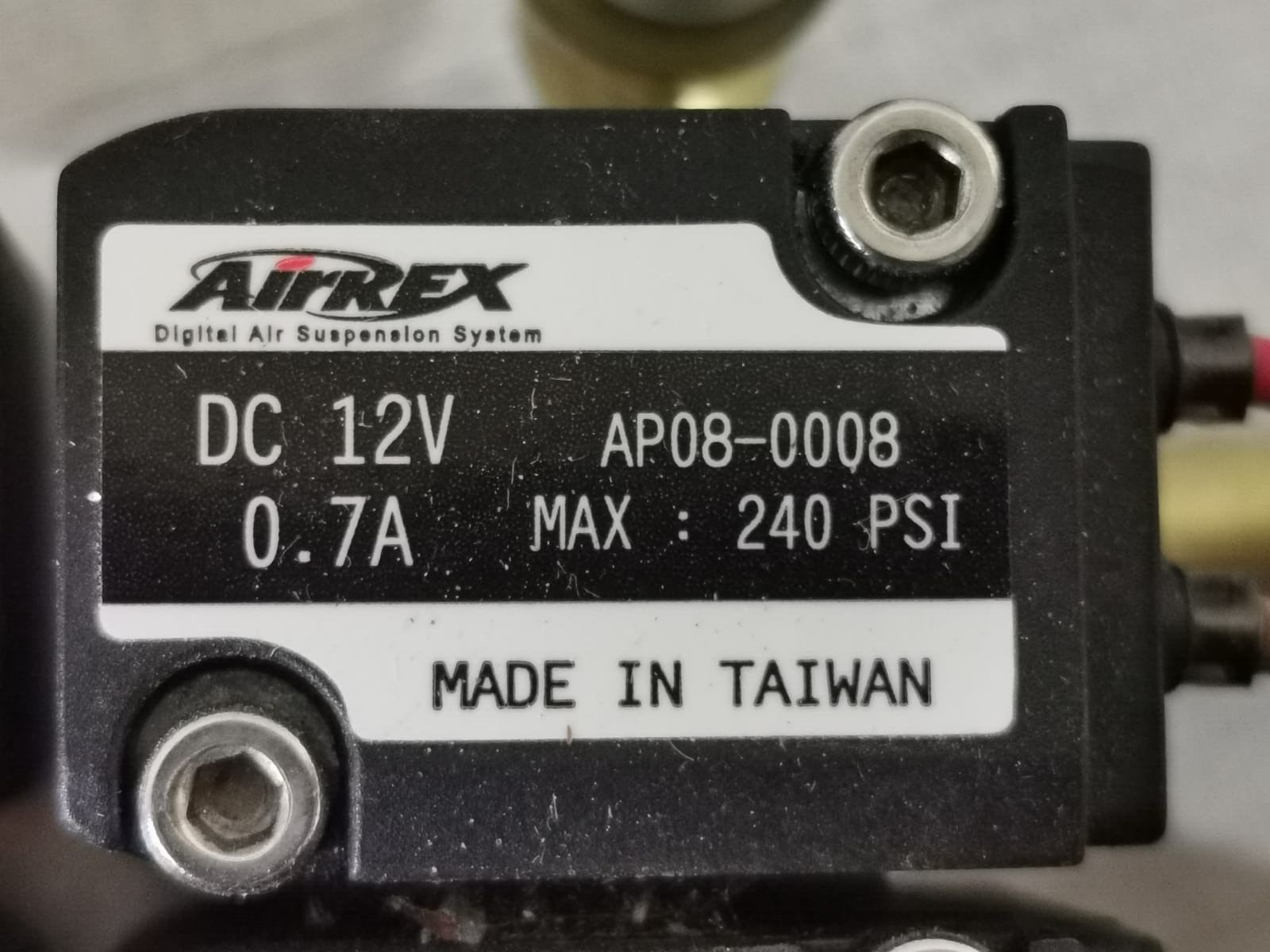 AirREX MAX-240 AirREX AP08-0008, DC 12V, 0.7A, Max: 240 PSI - Without Original Box 3