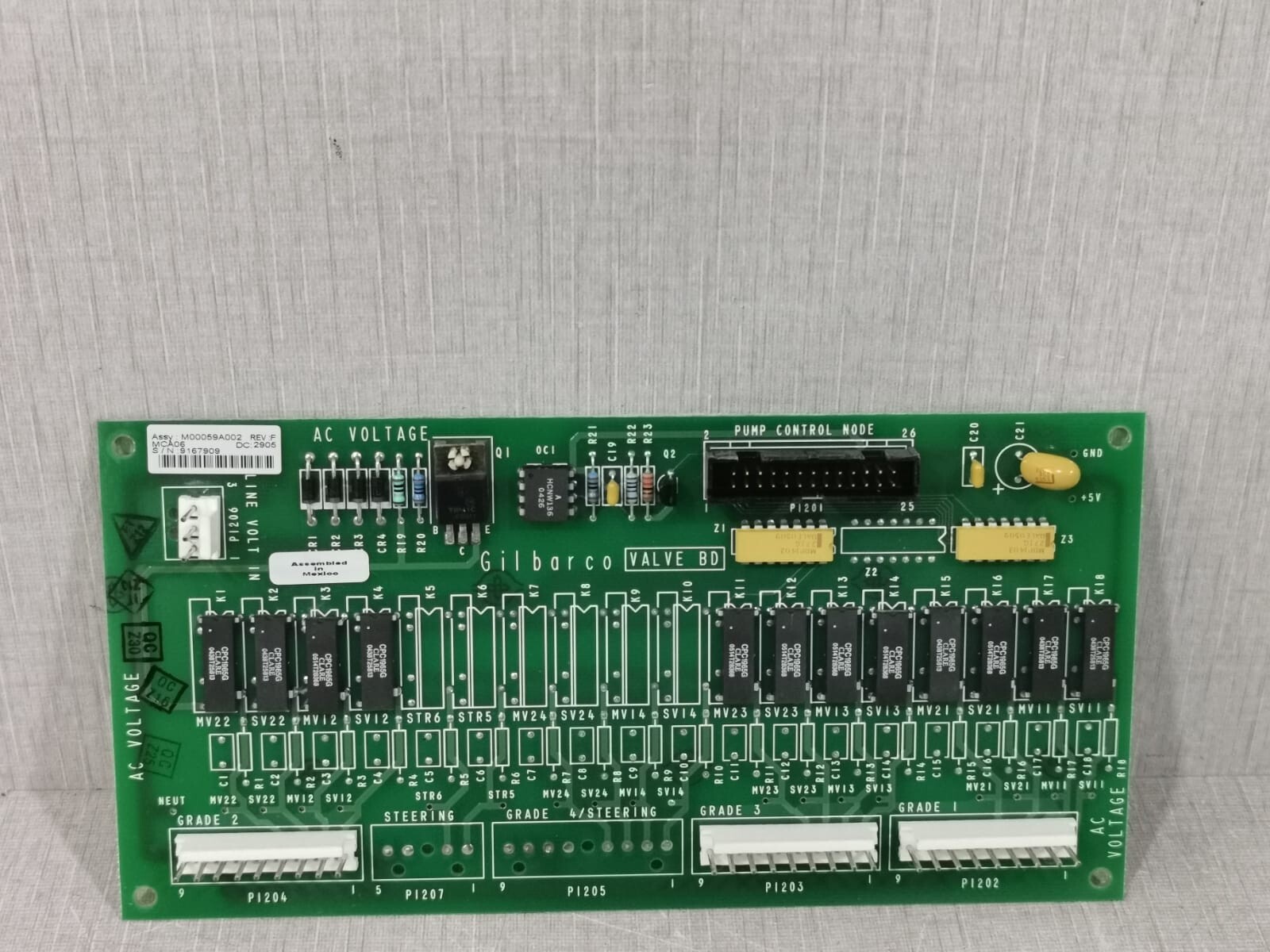 Gilbarco M00059A002 Gilbarco ASSY M00059A002 Rev.F Control Board 2