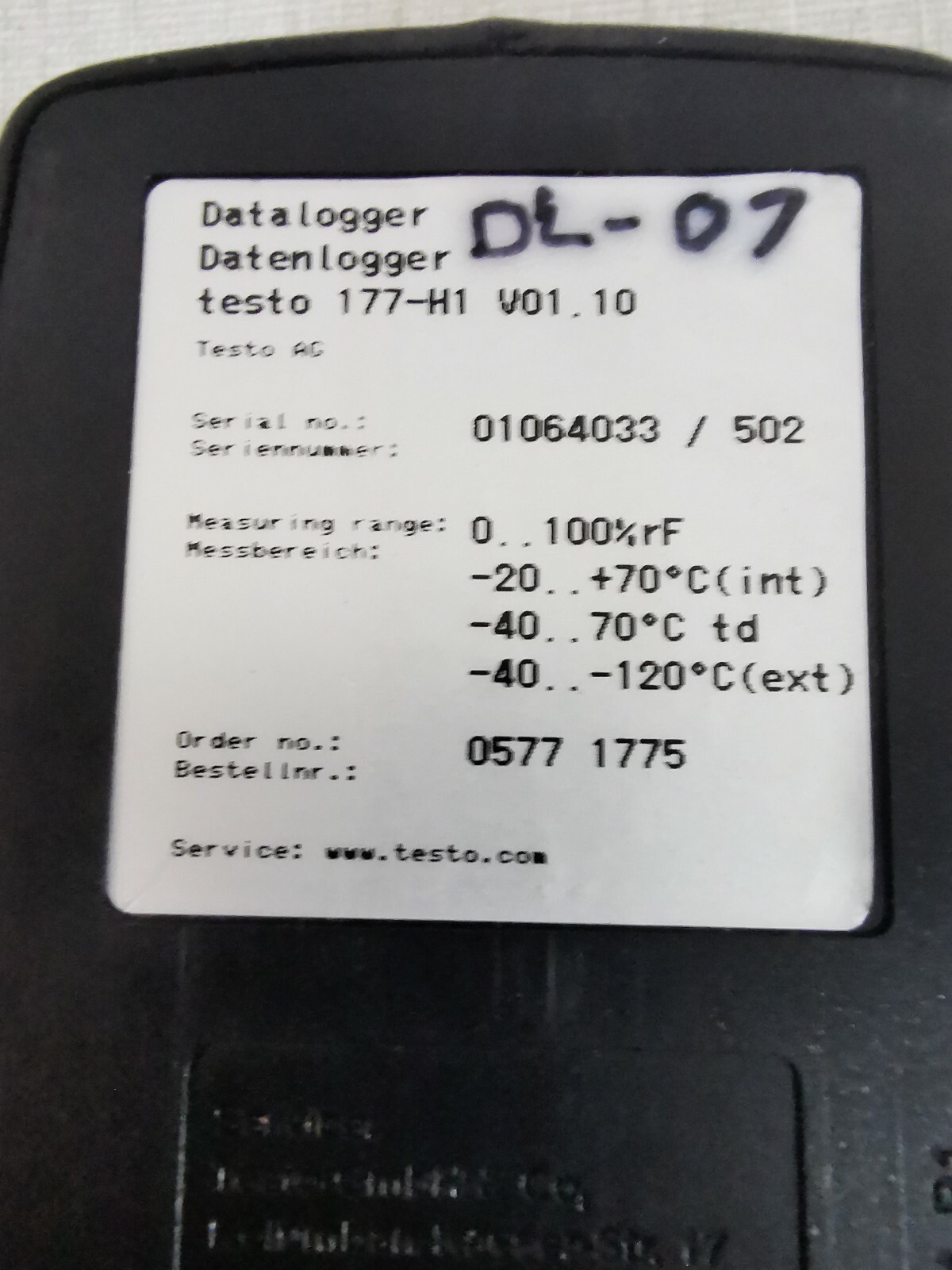 Testo TESTO-177 TESTO 177-H1 Humidity Temperature Data Logger 5