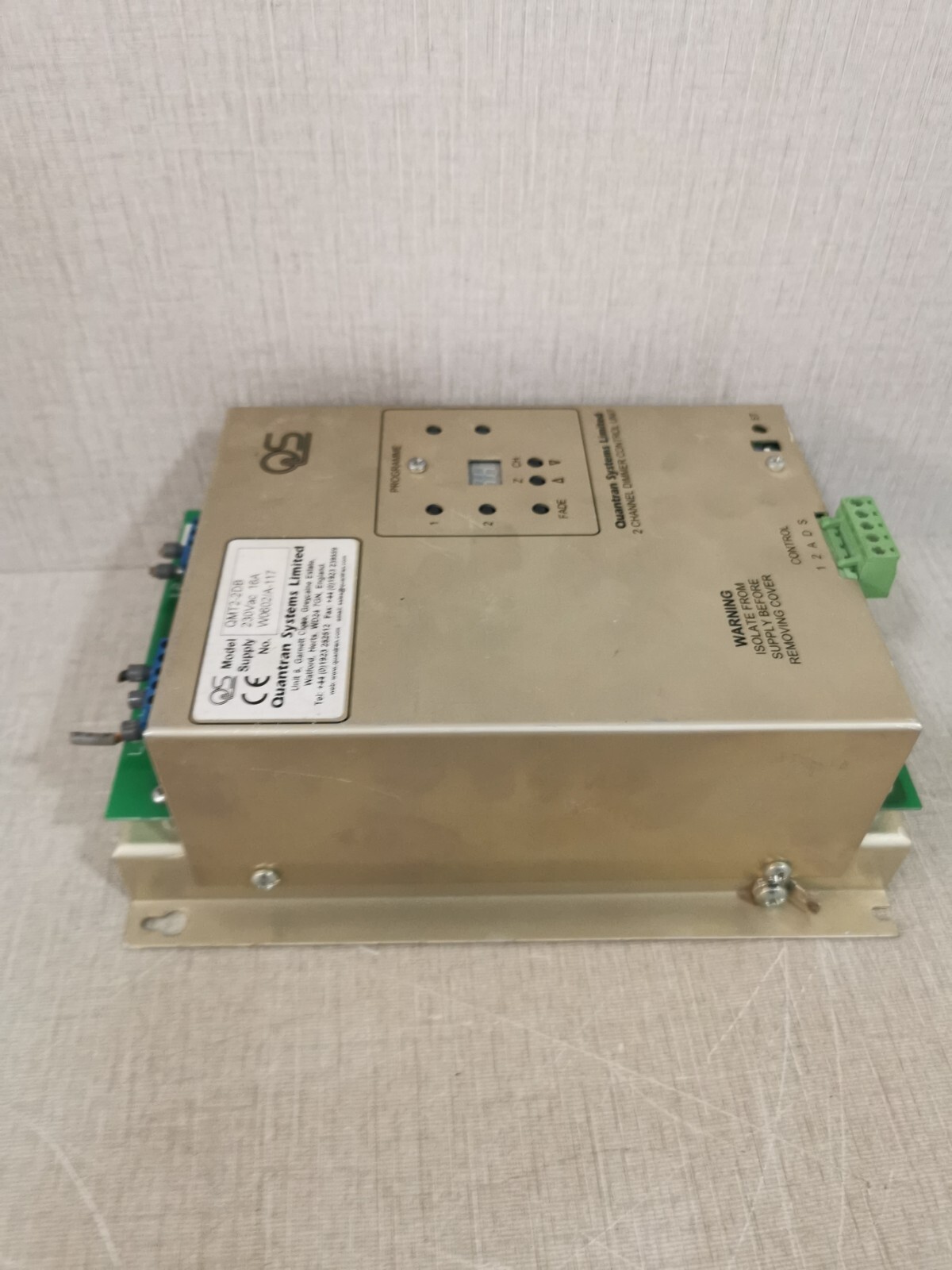 Quantran Systems QMT2-2DB Quantran Systems QMT2-2DB Control Unit 5