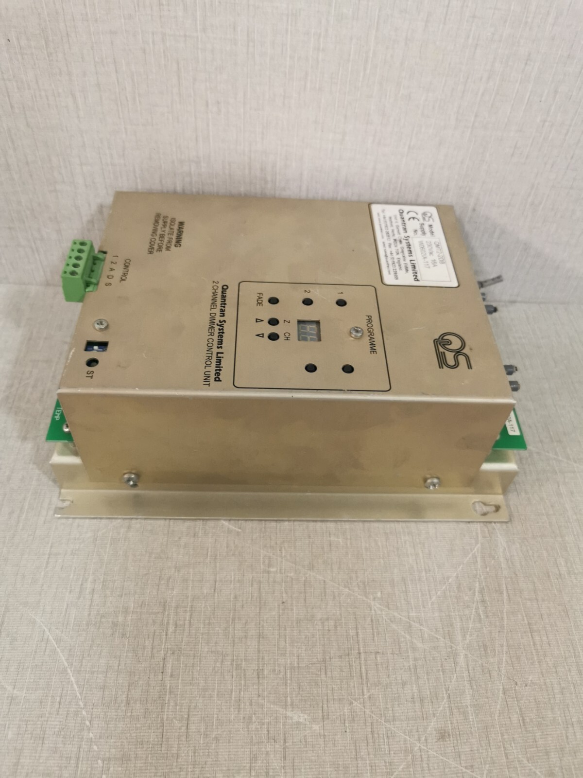 Quantran Systems QMT2-2DB Quantran Systems QMT2-2DB Control Unit 6