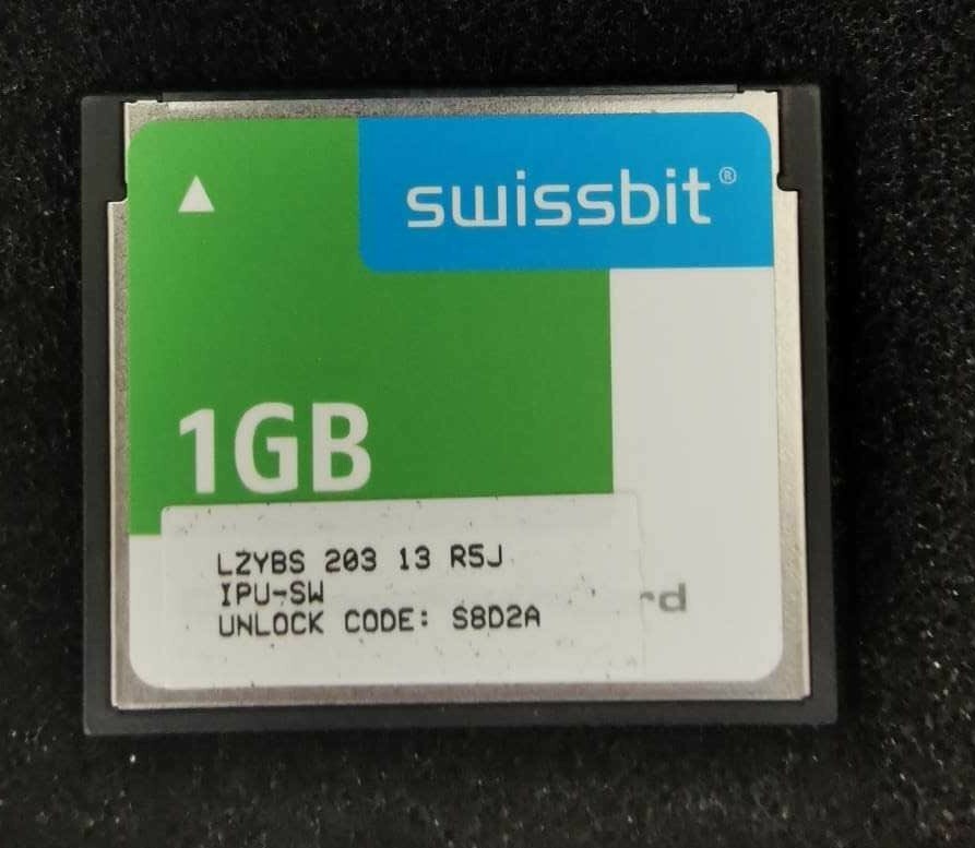SWISSBIT LZYBS-203-13 SWISSBIT 1GB SFCF1024H1BK1TO-C-MS-352-SMA FLASH CARD AASTRA LZYBS 203 13 R5J 5