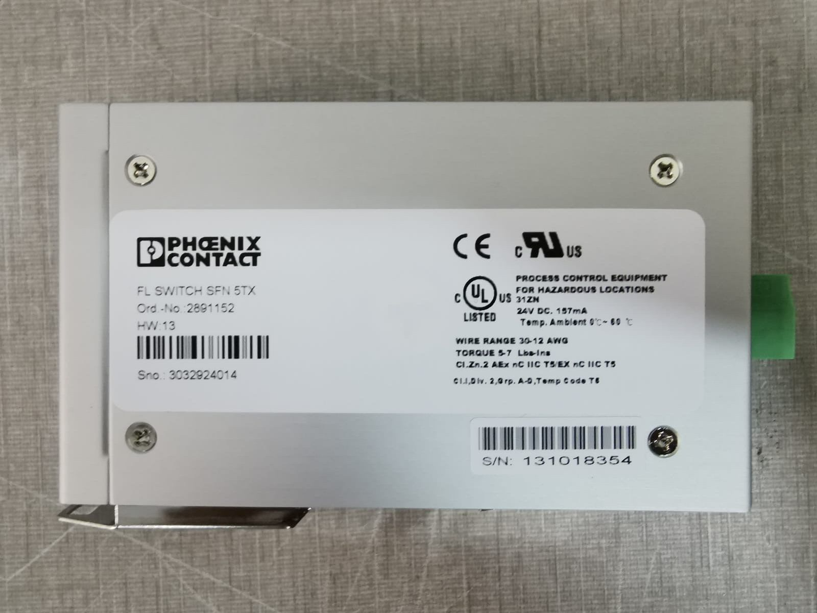 Phoenix Contact FL-SWITCH-SFN-5TX Phoenix Contact FL Switch SFN 5TX Industrial Ethernet Switch 3