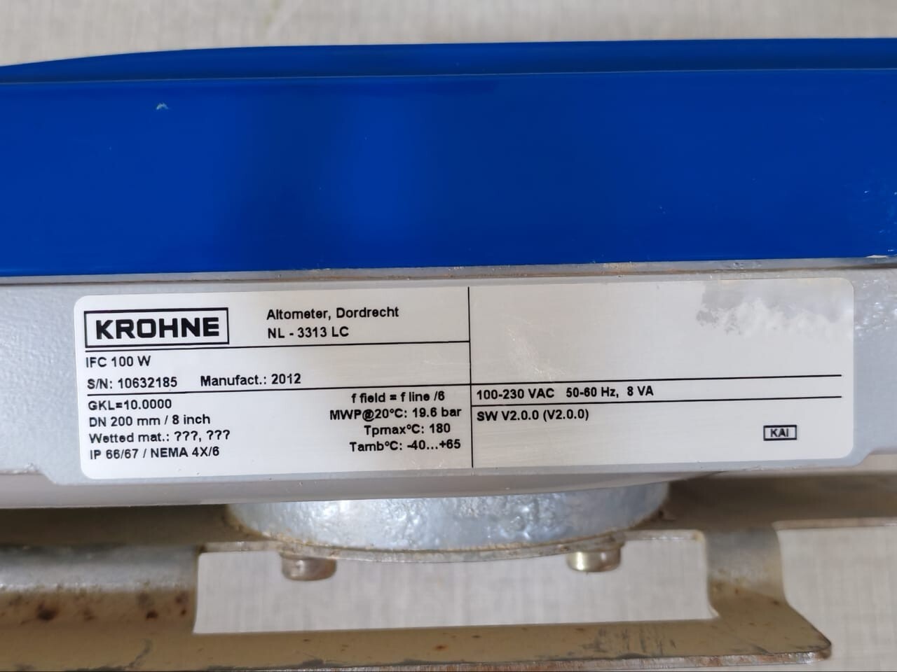 Krohne IFC-100 Krohne IFC 100 W Electromagnetic Flow Transmitter 2