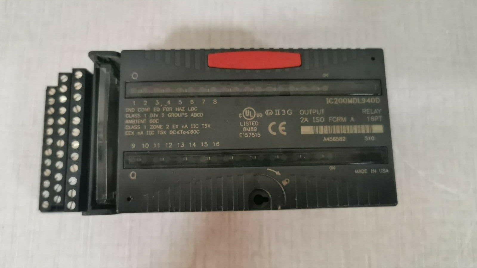 GE Fanuc IC200MDL940D Output Relay 2a ISO Form A