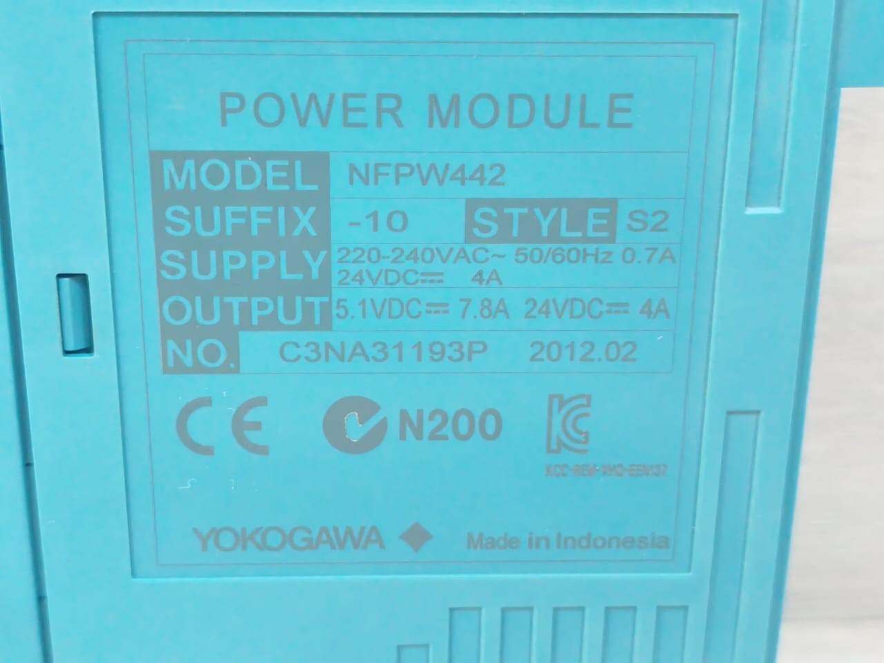Yokogawa NFPW442-10 NFPW442 YOKOGAWA NFPW442-10 STYLE S2 POWER MODULE 6