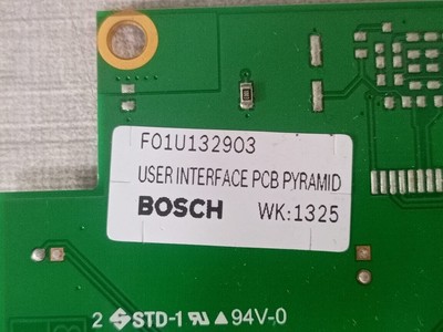 Bosch F01U132903 BOSCH F01U132903 / F.01U.078.862 PART 1 & 2 USER INTERFACE PCB PYRAMID 4