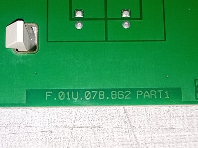 Bosch F01U132903 BOSCH F01U132903 / F.01U.078.862 PART 1 & 2 USER INTERFACE PCB PYRAMID 5