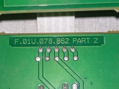 Bosch F01U132903 BOSCH F01U132903 / F.01U.078.862 PART 1 & 2 USER INTERFACE PCB PYRAMID 6