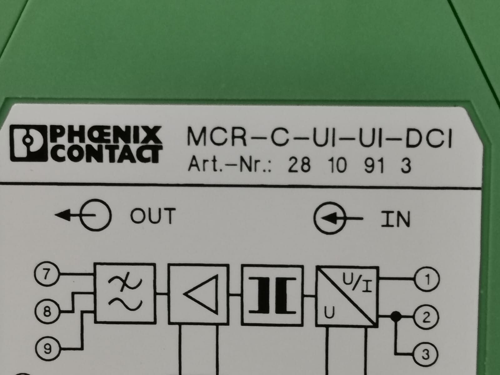Phoenix Contact DCI-2810913 PHOENIX CONTACT MCR-C-UI-UI-DCI-2810913 Signal Converter 3