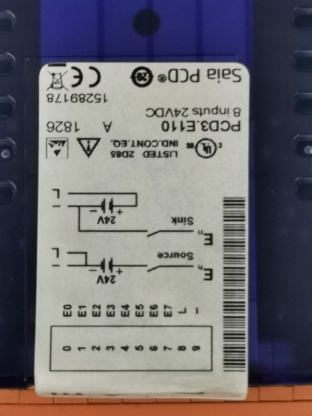 Saia-burgess E110 Saia-burgess PCD3.E110 Module 9