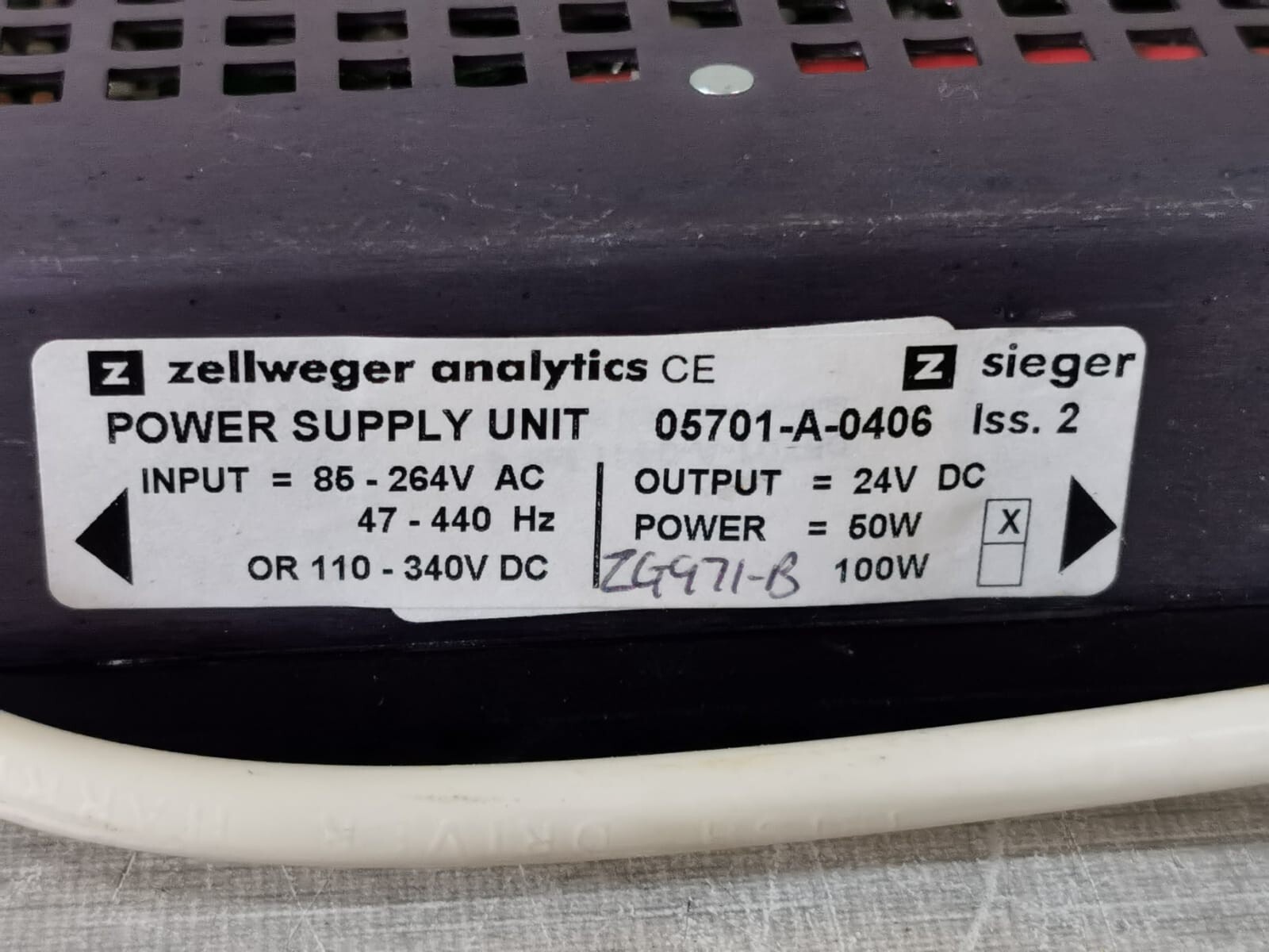 ZELLWEGER UNIT-05701 ZELLWEGER POWER SUPPLY UNIT 05701-A-0406 3