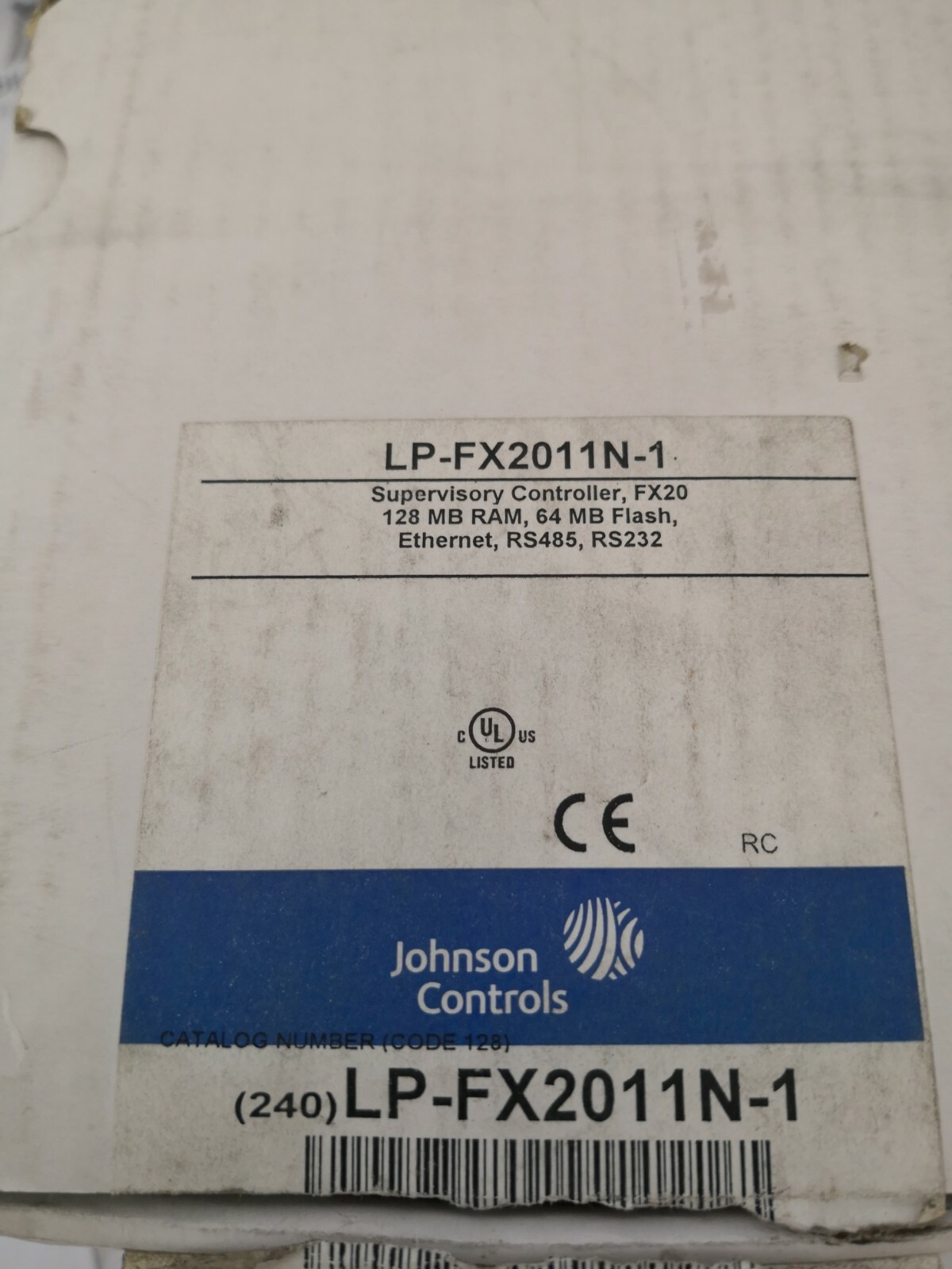 Johnson Controls RAM-64 Johnson Controls LP-FX2011N-1 Supervisory Controller FX20/128MB RAM 64 MB FLASH 7